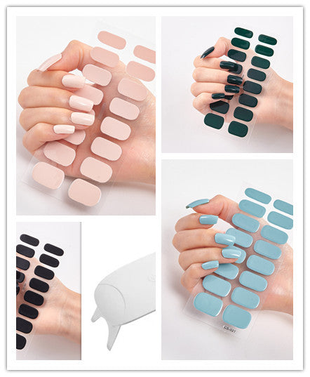 Waterproof and Long Lasting Nail Stickers Letter Color Nail Stickers Full Stickers - Xmaker