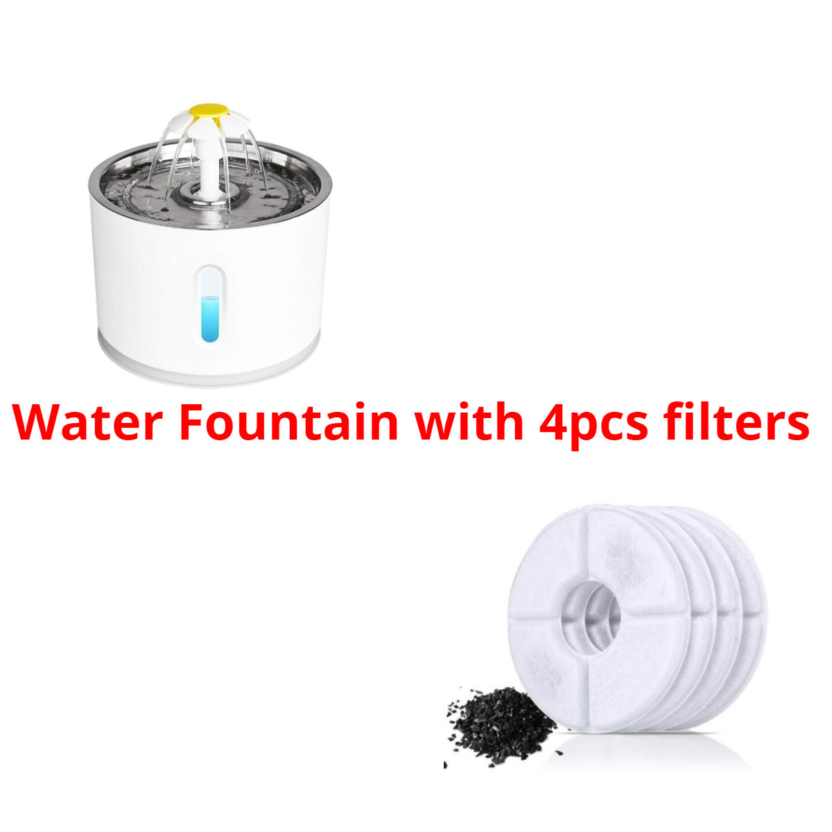 Automatic Pet Cat Water Fountain With LED Lighting USB Dogs Cats Mute Drinker Feeder Bowl Drinking Dispenser - Xmaker