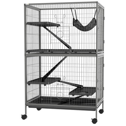 5 Tiers Of Small Animal Cages, Ferret  Large Chinchilla With Hammock Fittings And Heavy Duty Wires - Xmaker