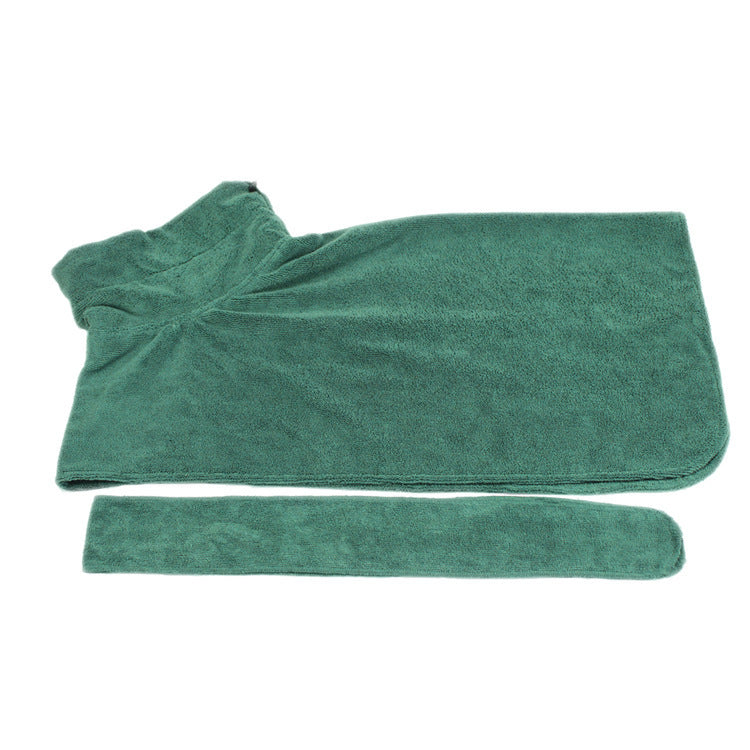 Absorbent Pet Bathrobe With Waist-wrapped Microfiber - Xmaker