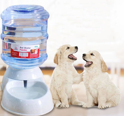 Cats Dogs Automatic Pet Feeder Drinking Water Fountains Large Capacity Plastic Pets Dog Food Bowl Water Dispenser - Xmaker