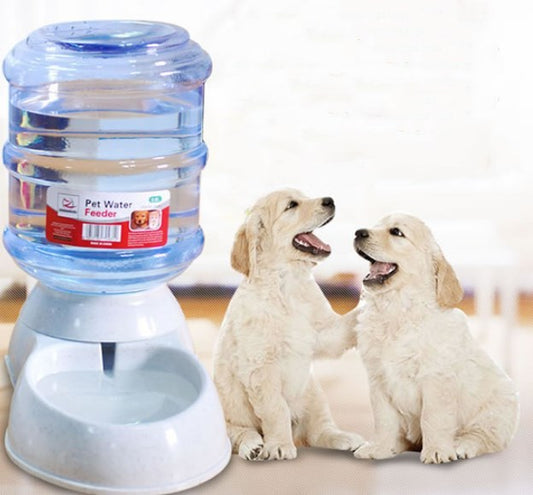 Cats Dogs Automatic Pet Feeder Drinking Water Fountains Large Capacity Plastic Pets Dog Food Bowl Water Dispenser - Xmaker