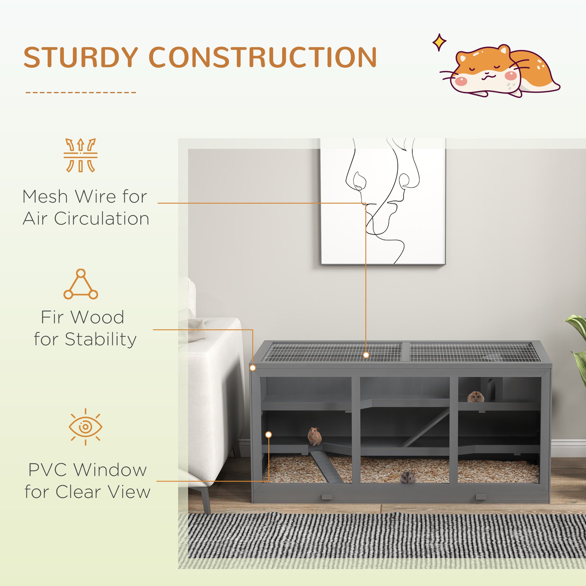 Oversized Wooden Hamster Cages, Gerbil Cages And Other Small Animal Habitats - Xmaker