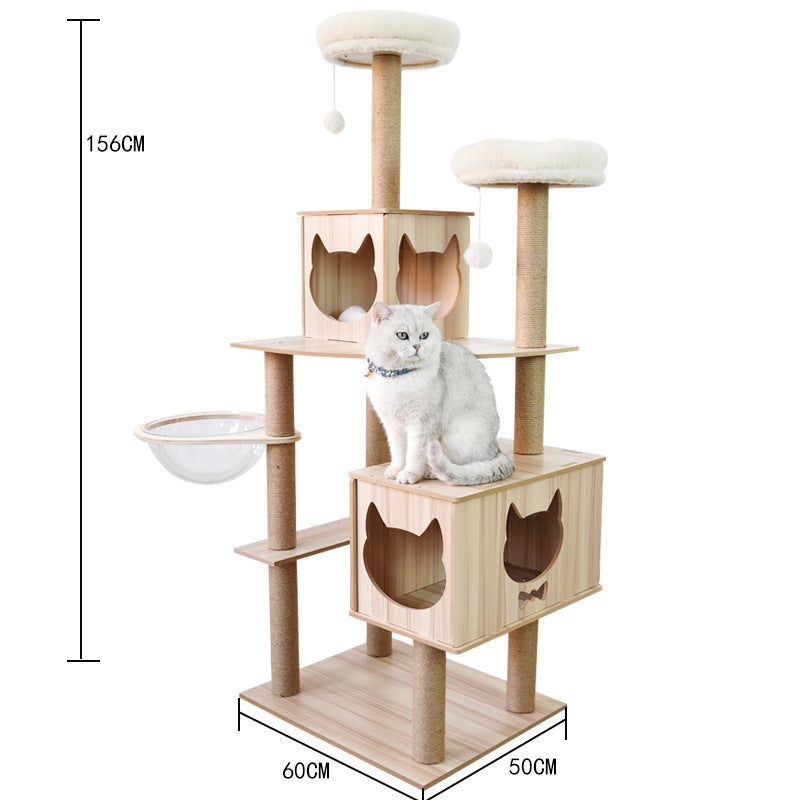 Cat Crawl Nest Scratching Board Tree Supplies Pet Toy Space Capsule - Xmaker