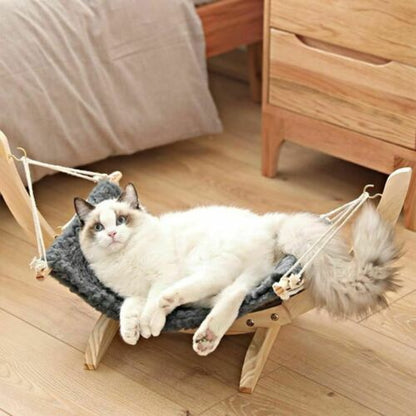 Solid wood cat and dog bed pet nest pad hanging - Xmaker