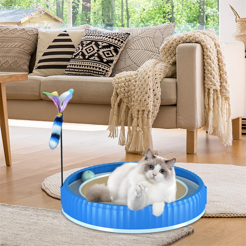 Round Cat Scratching Board Wear-resistant Anti-scratch Claw Grinder Furniture Protector Pet Products - Xmaker