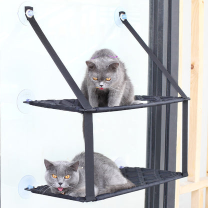 Cat Hammock Window Resting Seat Perch Cat Bed for Indoor Cats Sleeping - Xmaker