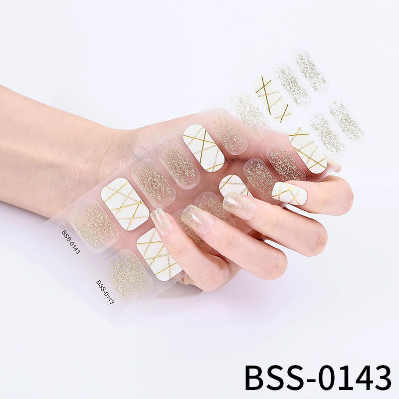 Gel Nail Stickers 3d Semi-cured Nail Stickers UV Nail Semi-baked Nail Stickers Paper - Xmaker