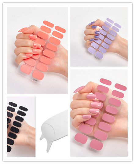 Waterproof and Long Lasting Nail Stickers Letter Color Nail Stickers Full Stickers - Xmaker