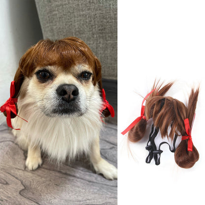 Halloween Christmas Wig Pet Hair Accessories - Xmaker