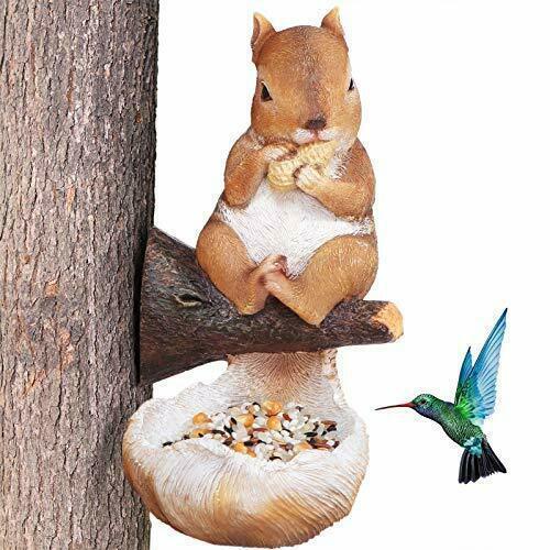 Cute Squirrel Bird Feeder For Garden Decoration - Xmaker