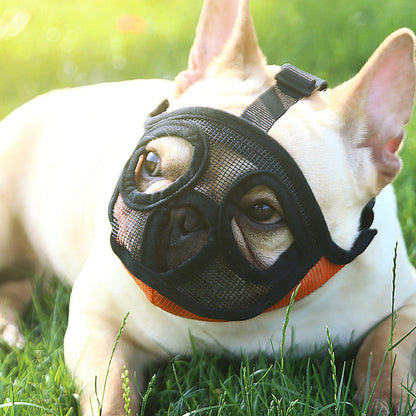 Pet Small Dog French Bulldog Muzzle Dog Mouse Basket Breathable Mask - Xmaker