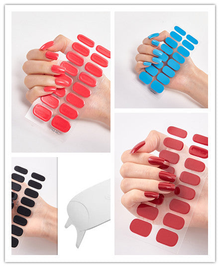 Waterproof and Long Lasting Nail Stickers Letter Color Nail Stickers Full Stickers - Xmaker