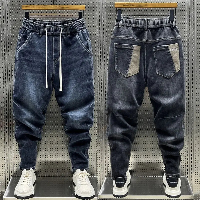 Men's Skinny Jeans Classic Vintage Denim Pants Luxury Brand Men's Clothing - xmaker.ai