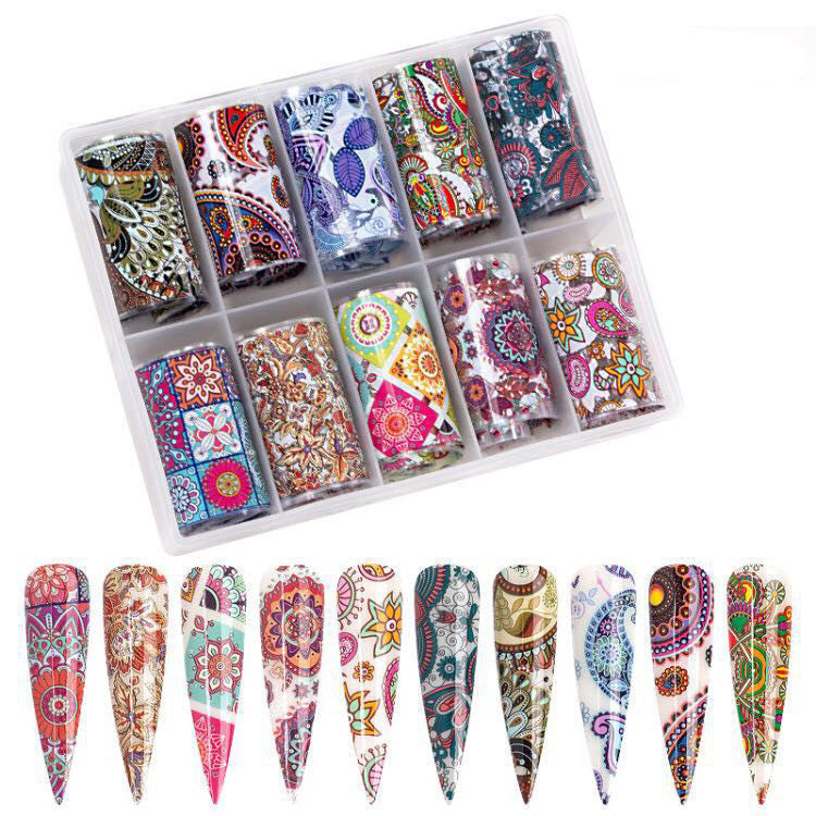 Nail Starry Paper Ornaments Nail Starry Stickers Translucent Flower Stickers - Xmaker