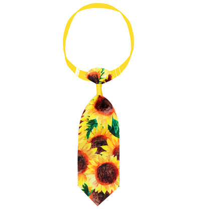 Sunflower Pet Tie Summer Collar Decoration - Xmaker