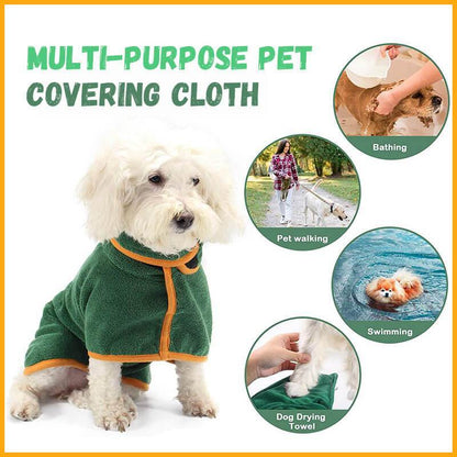 Absorbent Pet Bathrobe With Waist-wrapped Microfiber - Xmaker