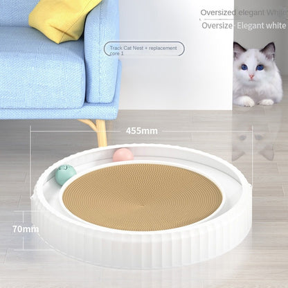 Round Cat Scratching Board Wear-resistant Anti-scratch Claw Grinder Furniture Protector Pet Products - Xmaker