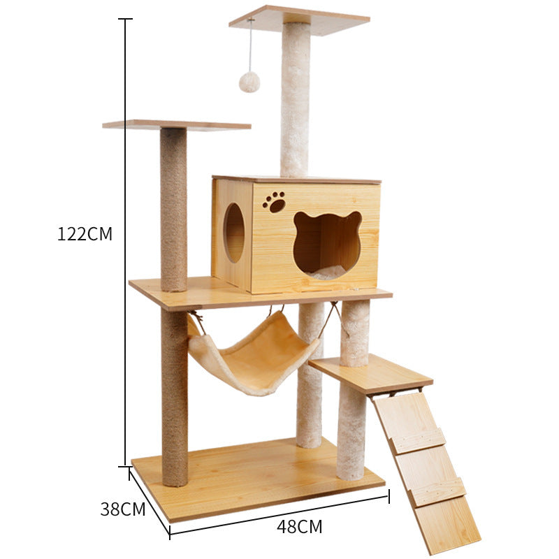 Cat Crawl Nest Scratching Board Tree Supplies Pet Toy Space Capsule - Xmaker