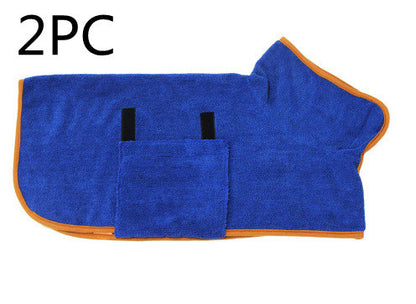 Absorbent Pet Bathrobe With Waist-wrapped Microfiber - Xmaker