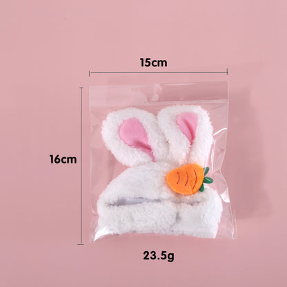 Plush Cartoon Cat Dog Rabbit Ears Cute Easter Decoration Hat Head Cover - Xmaker