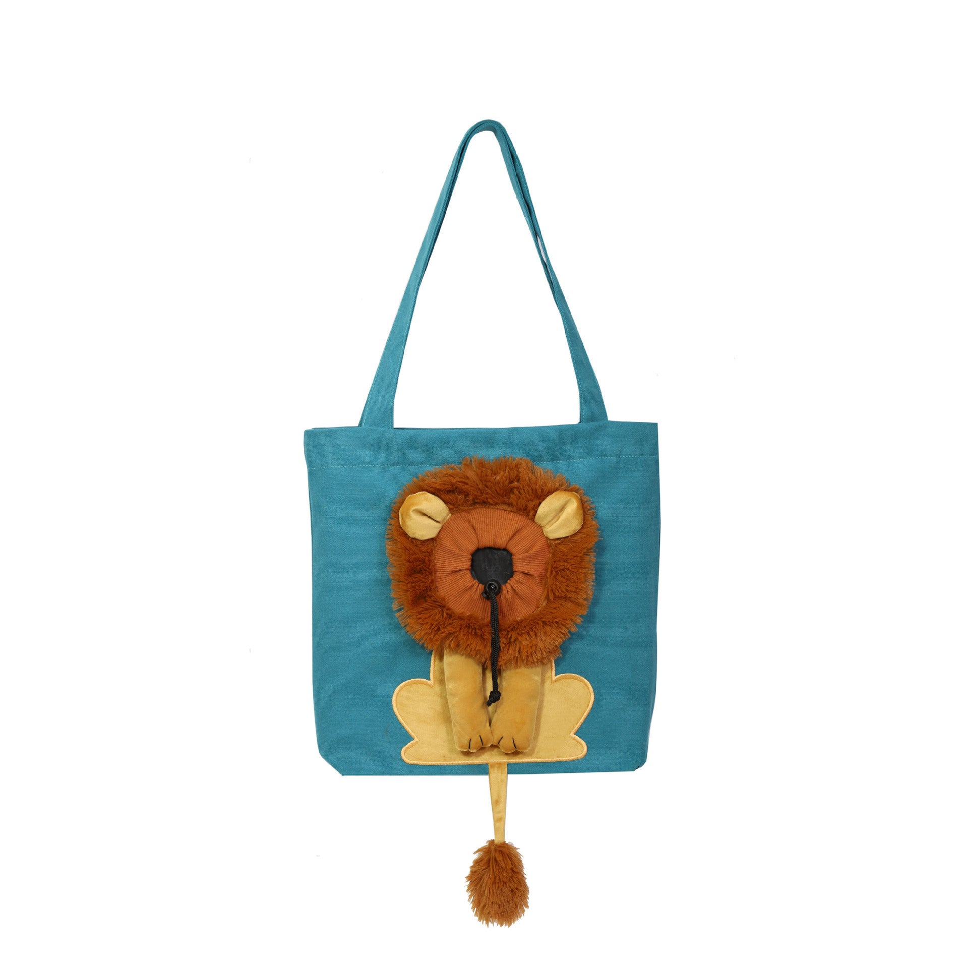 Soft Pet Carriers Lion Design Portable Breathable Bag Cat Dog Carrier Bags Outgoing Travel Pets Handbag With Safety Zippers - Xmaker