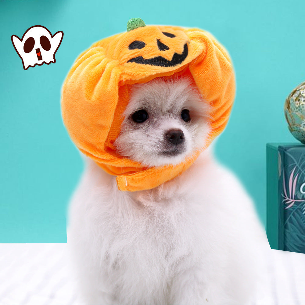 Halloween Pet Cat Dog Pumpkin Hat - Xmaker