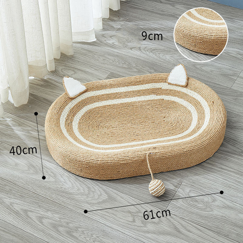 Cat Scratch Board Nest Handmade Oversized Sisal Thickened - Xmaker