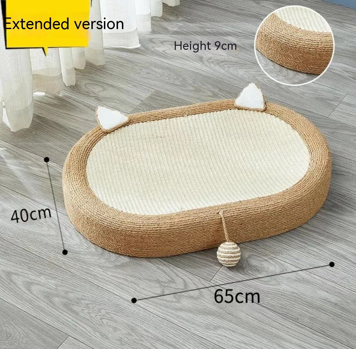 Cat Scratch Board Nest Handmade Oversized Sisal Thickened - Xmaker