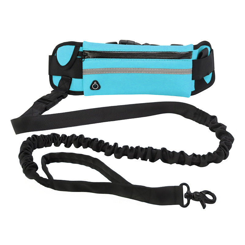 Hands Free Dog Leash Pet Walking And Training Belt With Shock Absorbing Bungee Leash For Up To 180lbs Large Dogs Phone Pocket And Water Bottle Holder - Xmaker