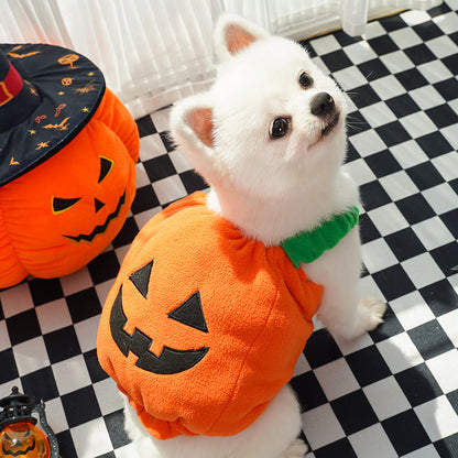 Pet Hat Halloween Funny Pumpkin Hat - Xmaker