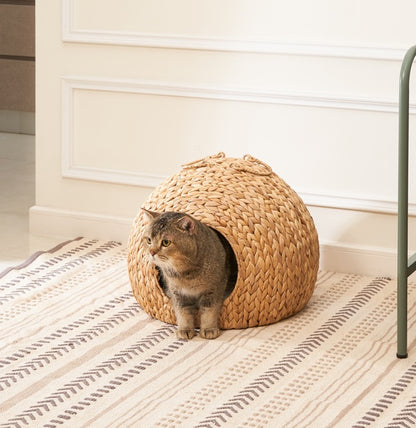 Weaving Rattan Circular Cat Bed - Xmaker