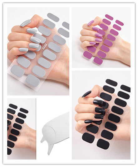 Waterproof and Long Lasting Nail Stickers Letter Color Nail Stickers Full Stickers - Xmaker