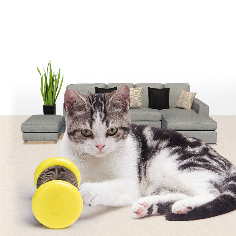 Pet Toy Magic Organ Corrugated Paper Wheel Cat Scratching Board Powder - Xmaker