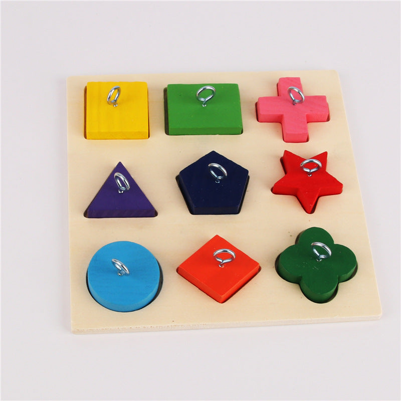 Parrot Training Toy 9 Color Wooden Blocks - Xmaker