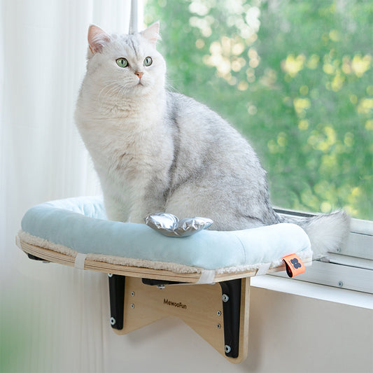 Durable Cat Window Perch With Soft Mat For Indoor Cats Holds Up To 25 Lbs A Stable Hammock - Xmaker