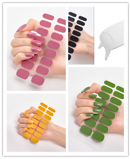 Waterproof and Long Lasting Nail Stickers Letter Color Nail Stickers Full Stickers - Xmaker