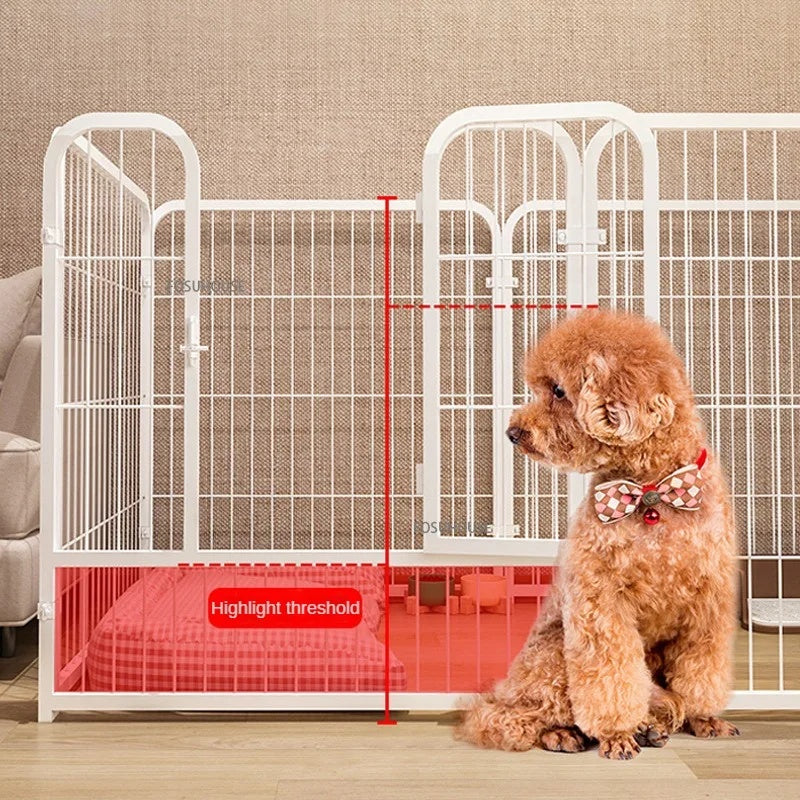 Modern Simple Iron Pet Fence Dog Cage Indoor Guardrail Fence Kennel - Xmaker