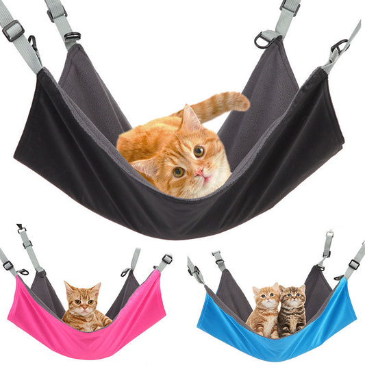 Small Cat And Dog Hanging Hammocks Can Be Used The Four Seasons With Plush And Waterproof Nylon Layer For Hanging Pet Supplies Pet Products - Xmaker