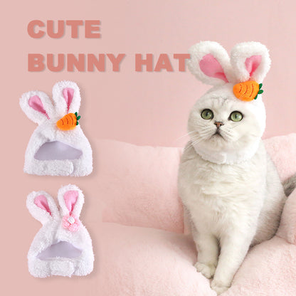 Plush Cartoon Cat Dog Rabbit Ears Cute Easter Decoration Hat Head Cover - Xmaker