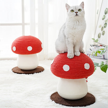 Cat Scratch Board Mushroom Red Umbrella Scratching Board Cat Toy - Xmaker