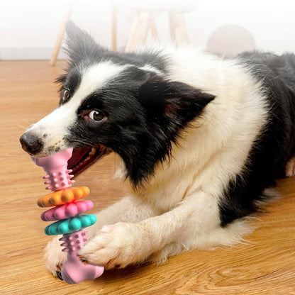 Dog Chew Toy Dog Bone Type  Dogs Teeth Cleaning Toys Indestructible TPR Bone Chewing Bite Resistant Teething Toys  Pet Products - Xmaker