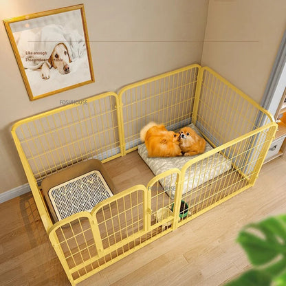 Modern Simple Iron Pet Fence Dog Cage Indoor Guardrail Fence Kennel - Xmaker