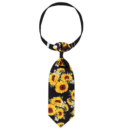 Sunflower Pet Tie Summer Collar Decoration - Xmaker