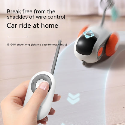 Remote Control Interactive Cat Car Toy USB Charging Chasing Automatic Self-moving Remote Smart Control Car Interactive Cat Toy Pet Products - Xmaker