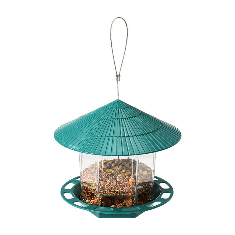 Outdoor Garden Hanging Transparent Bird Feeder - Xmaker