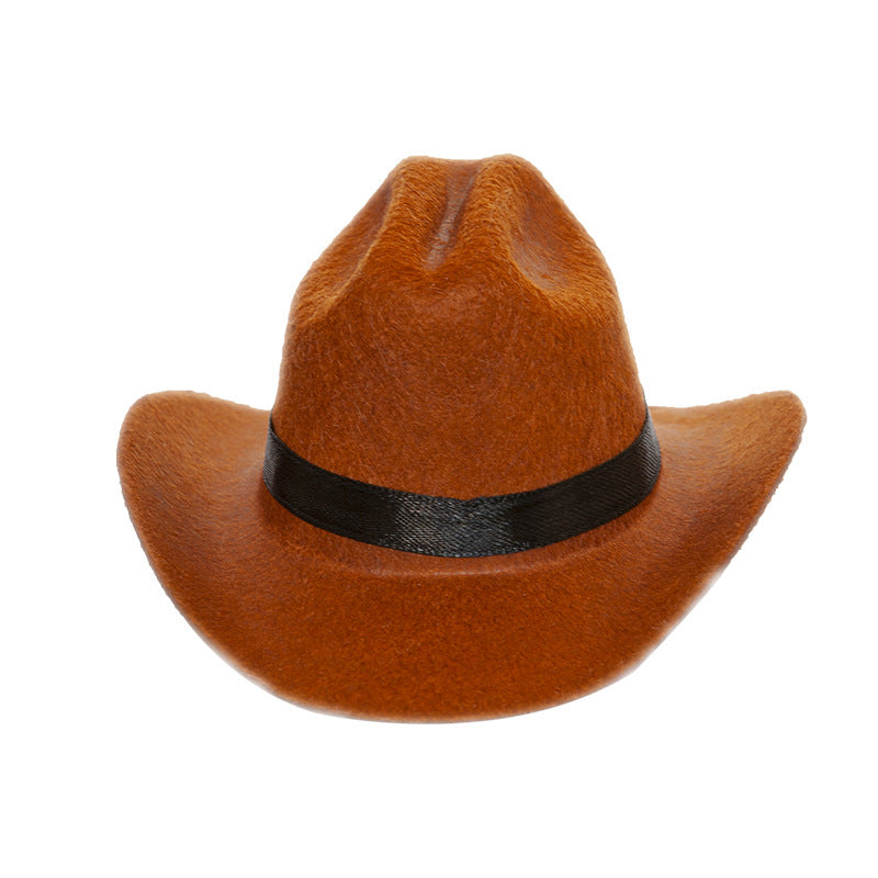 Pet Cat Western Straw Cowboy Hat - Xmaker