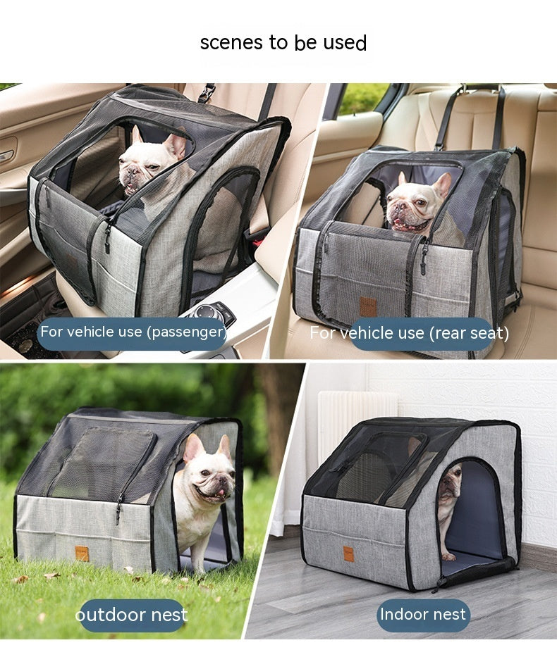 Pet Car Supplies Dog Dog Cage Nest Go Out Portable - Xmaker