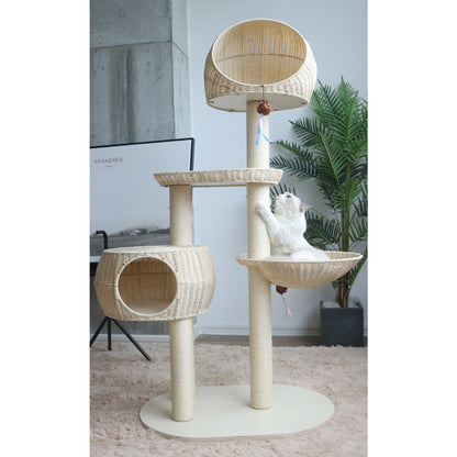 Integrated Multi Layer Solid Wood Cat Tree - Xmaker