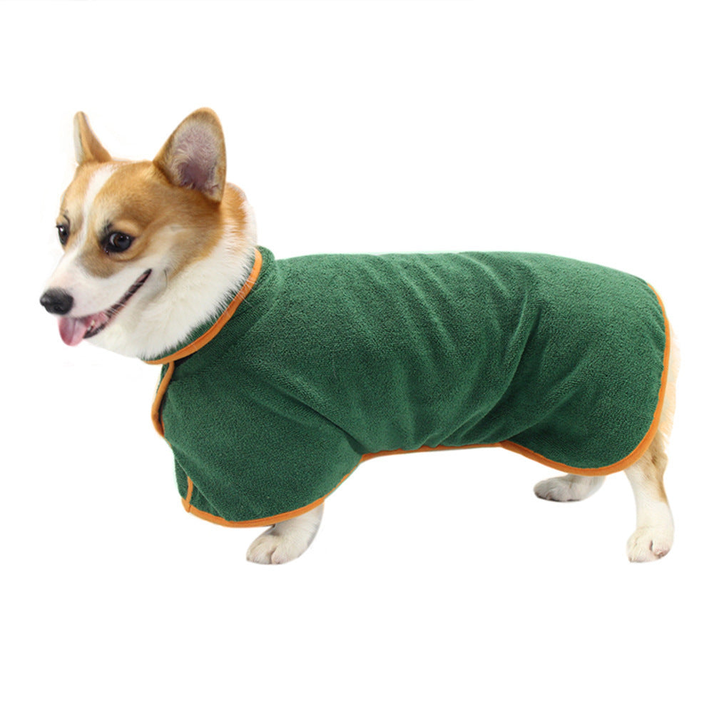 Absorbent Pet Bathrobe With Waist-wrapped Microfiber - Xmaker